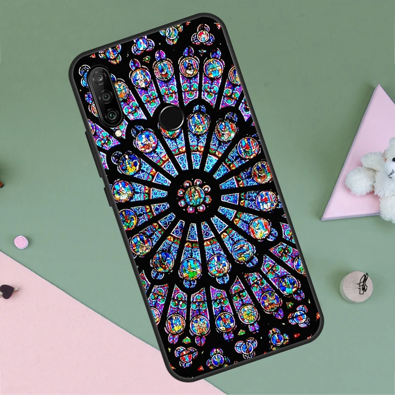 Stained Glass Painting Case For Huawei Nova 3i 8i 11i Y90 Y70 Y60 Y61 Nova 5T 9 10 SE P40 P30 Lite Mate 60 P60 Pro