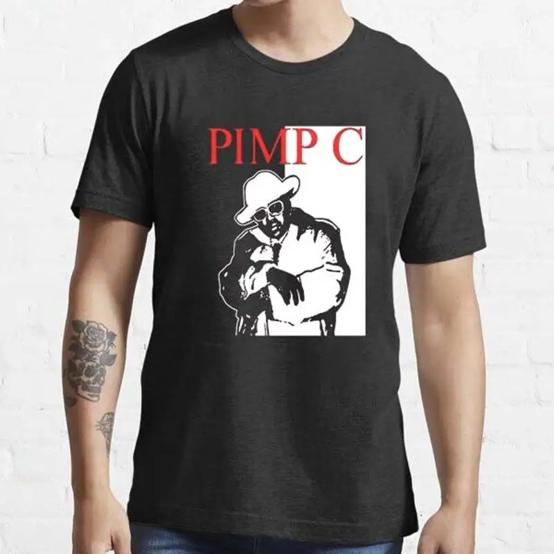 

Футболка Pimp C Ugk Black White Rapper Rap Music S 5XL, разноцветная