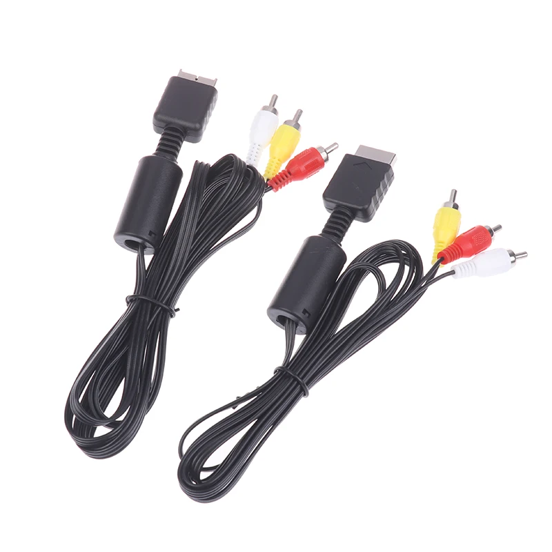 1/2/3Pcs AV Cable For PS1 Console Audio Video Extend Cord Game Player To LCD Monitor TV Wire Converter Adapter
