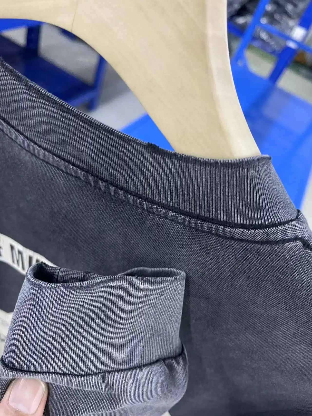 2025 جديد أسود غسلها سانت "klf معرض محدود كم طويل طباعة تي شيرت الرجال النساء المحملة ملابس علوية من القطن اليابان نمط تي شيرت #6