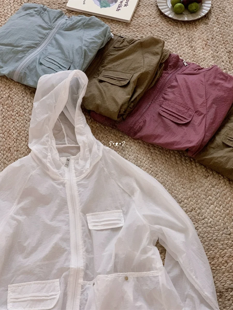 

Laid-ba Multi-color Baseball Jaet Hooded Open Cardigan Long Sve V-ne Spring Faion Commute Sle Regular Fit