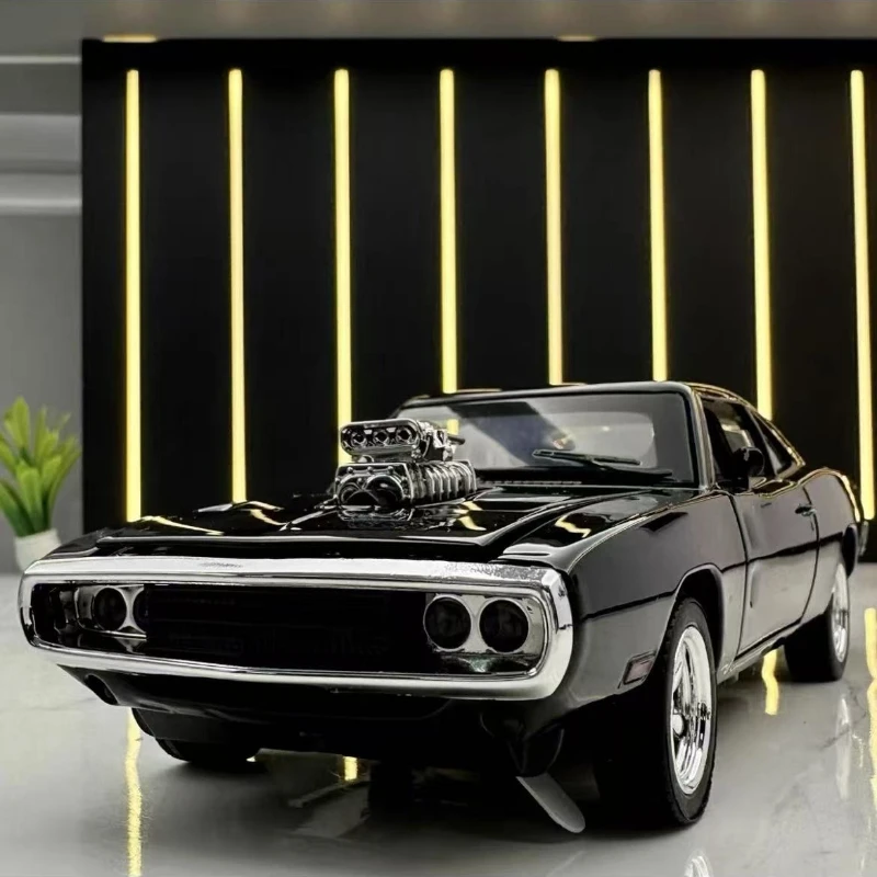 

1: 32 Dodge Classic Children's high-end ornaments, gifts, and toys with sound and light alloy die-casting models