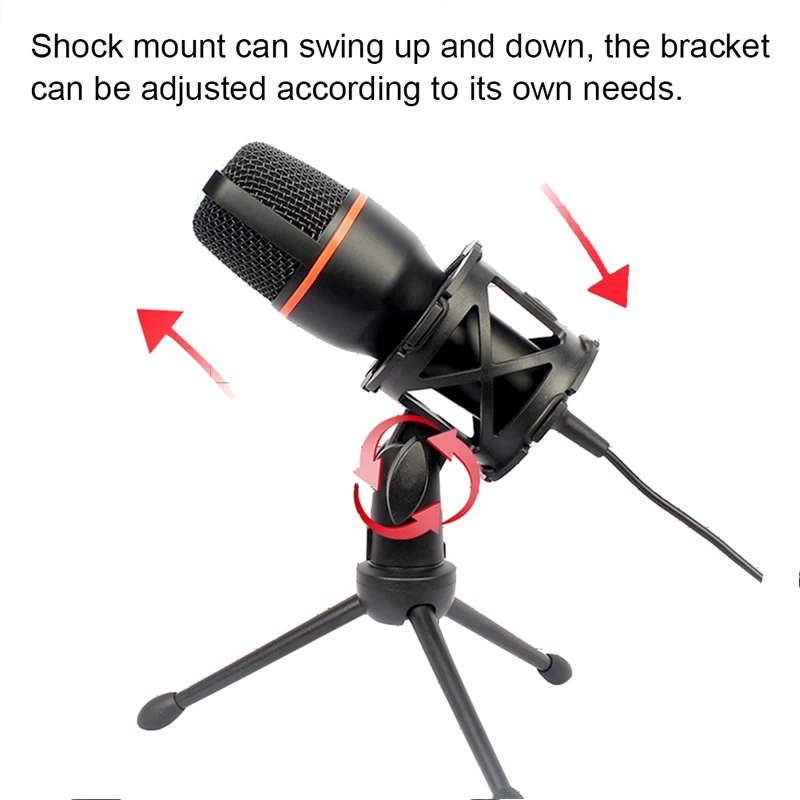 3.5mm USB/RGB Condenser Wired Microphone for PC Laptop Gaming Podcast Studio Professional Anti-Blowout Desktop Microphone image 3