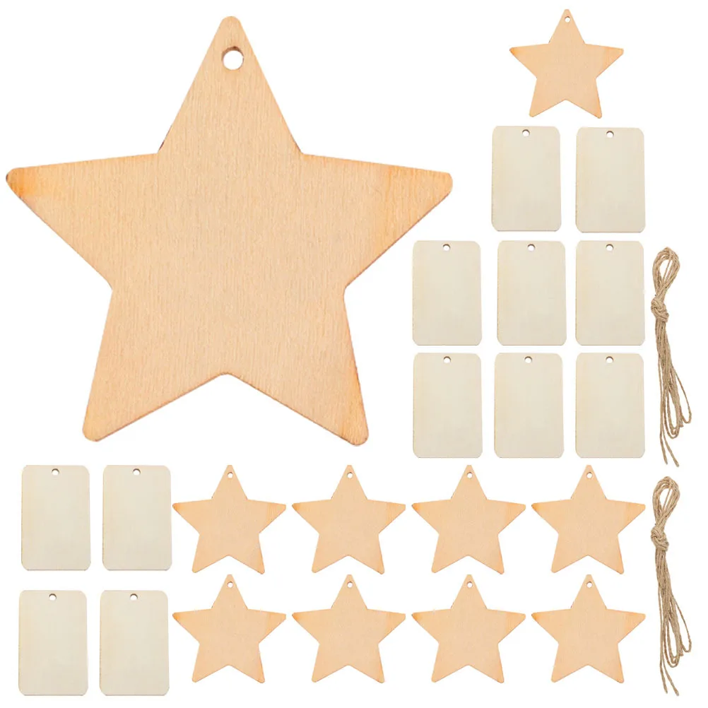 100Sets Unfinished Wooden DIY Chips Geometric Graffiti Slices Easy to Decorate and Color for Crafts Wooden DIY Chips