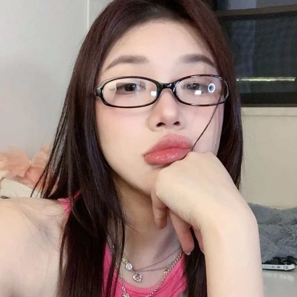 Gafas de protección ocular Vintage Y2K ultraligeras, gafas cuadradas antirradiación, montura, mujer