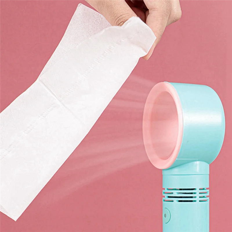 Mini ventilador de mano recargable, batería pequeña, sin aspas, portátil, para viajes, Camping, dormitorio y escritorio, negro