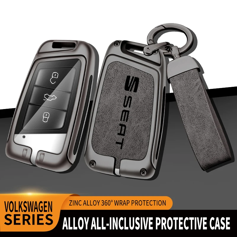 

For Seat FR Ateca Arona IBIZA Leon Alhambra Arosa Exeo Cordobe Mii Tarraco Toledo Car TPU Zinc Alloy Key Case Bag Accessorie