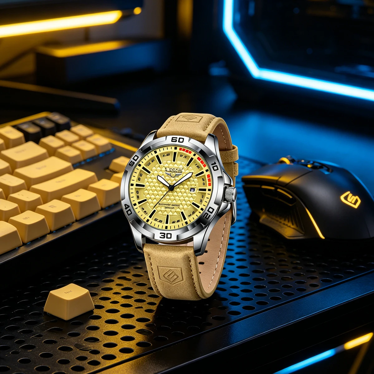 Smartwatch Luxury Watches For Men - LIGE Origineel Herenhorloge Luxe Waterdicht Lichtgevend