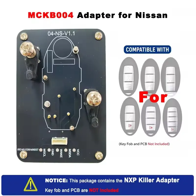 KEYECU NXP Killer Copy Keys Tool MCKB004 05 06 08 09 11 14 15 18 19 2 Adapter Model Easy to Operate Fit For KD X4 VVDI KYDZ Tool