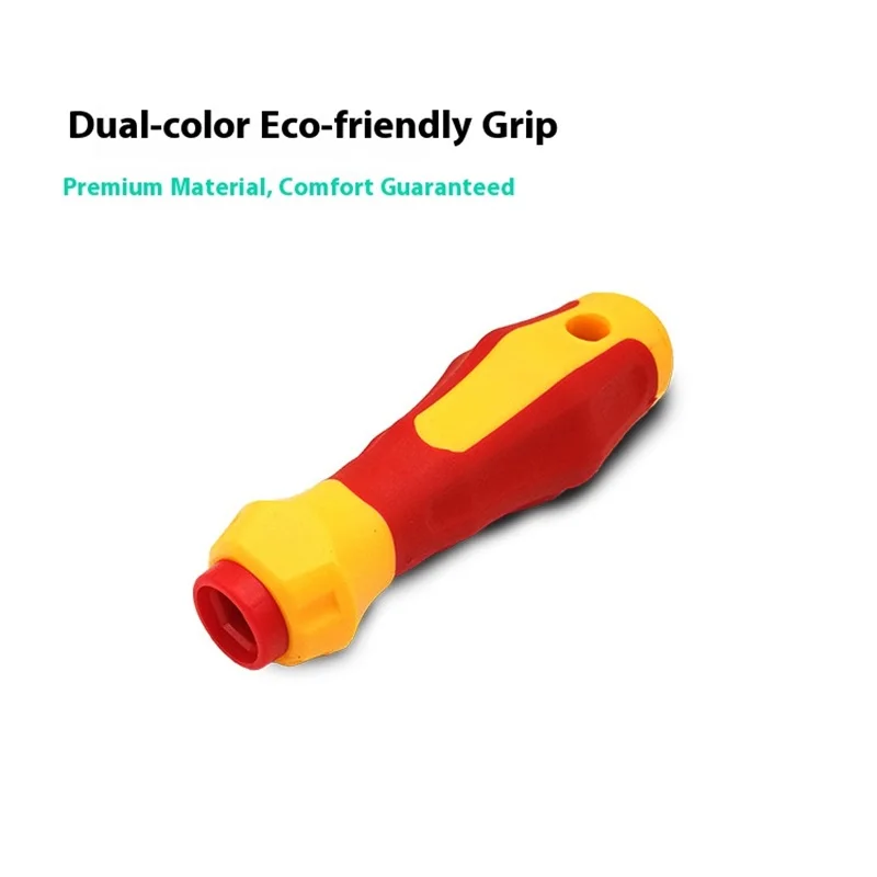 3 in 1 Insulated Screwdriver Set PH1 PH2 Slotted Cross Bits Electrician Tool Kit for Multi Purpose Use