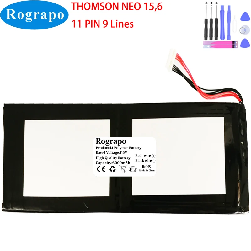 New 7.6V 6000mAh Laptop Battery For Thomson Neo 15.6