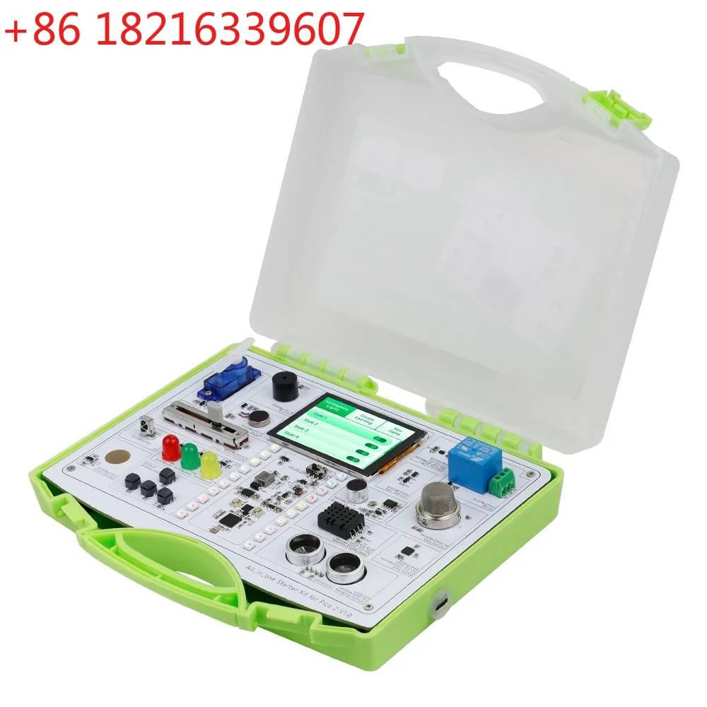 YAO All-in-one Starter Kit for Pico 2 with Common Board design, 17 Sensors and 21 Lessons step-by-step tutorials for DIY Maker S