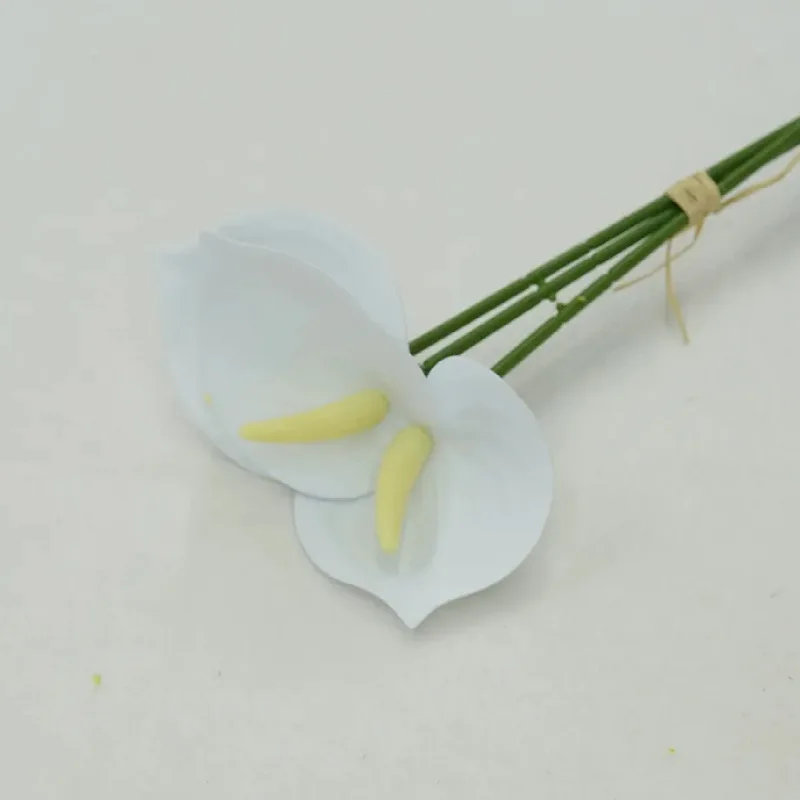 15 Stück Künstliche Plastikblumen Anthurium Brautstrauß Hochzeitsdekoration Künstliche Palmenblumen Feiertagsparty Heimdekoration Ornament – Detail 10