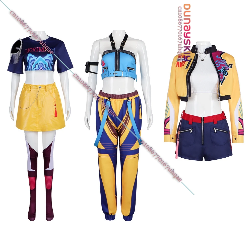 كوس الصيادين نجم لومي ميرا زوي تأثيري حلي أنيمي لعب الأدوار KPop شيطان مجموعة كاملة فتاة مجموعة البدلة النساء هالوين تنكر