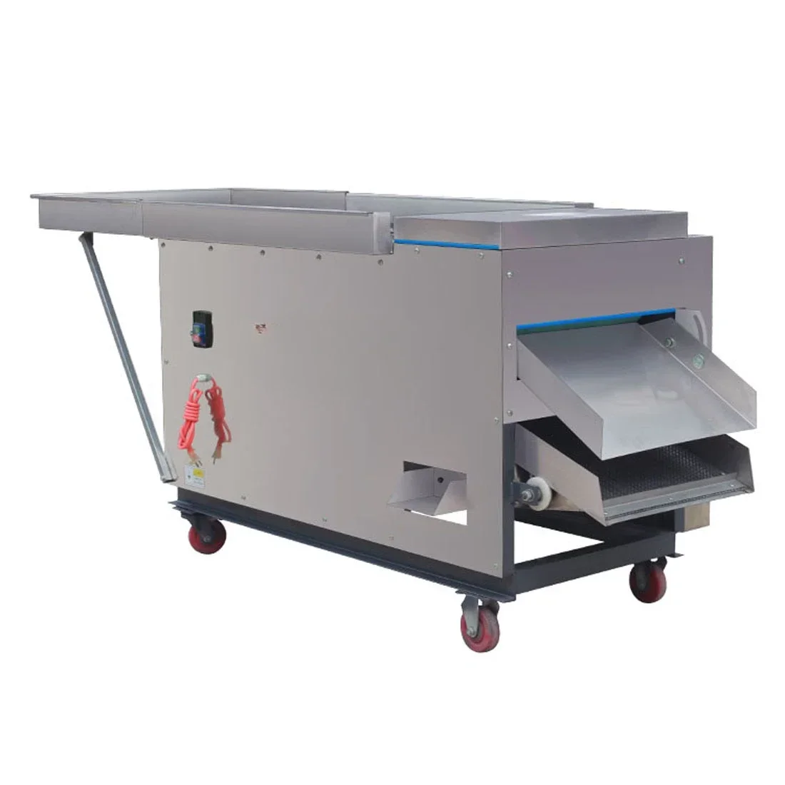 Small automatic hob-type chili sea pepper shreds and rings cut off the skin seed separator cutting section machine commercial