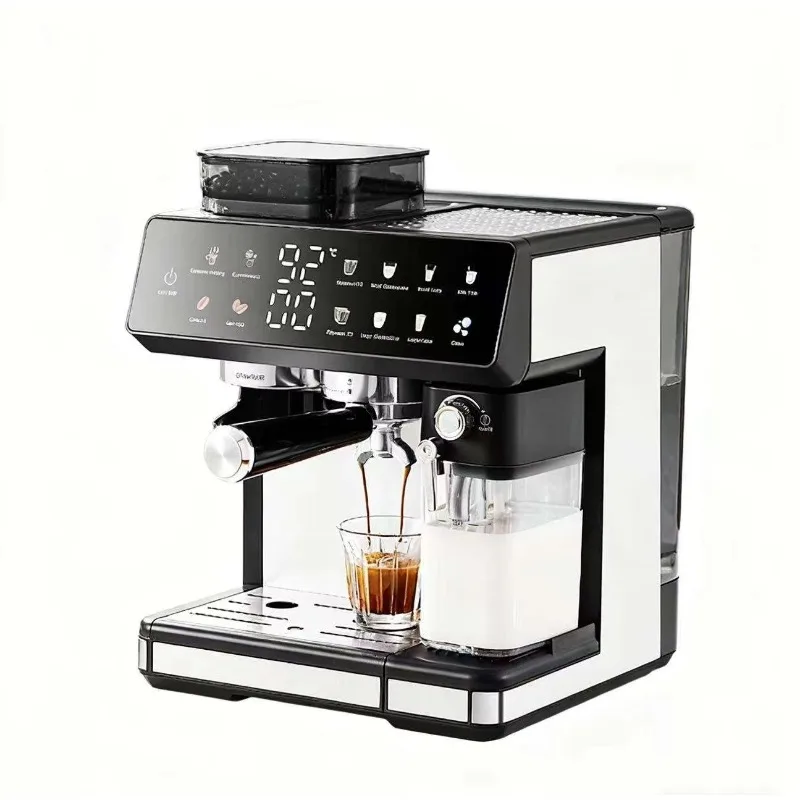 CM5710 Electric Bean-to-Cup Coffee Machine 20 Grind Settings 2.6L Water Tank 500ML Milk Tank Dual Pump Dual Boiler Stainless