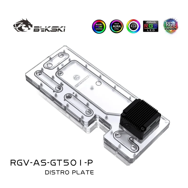 

Акриловый бак BYKSKI для корпуса компьютера ASUS TUF GAMING GT501/3-контактный 5 В D-RGB/комбинированного насоса DDC, решение для канала холодной воды
