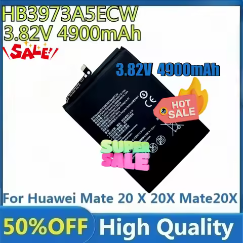 For Huawei Mate 20 X 20X Mate20X 4G EVR-AL00 / Honor 8X Max / Honor Note 10 RVL-AL09 RVL-AL10 New 4900mAh HB3973A5ECW Battery