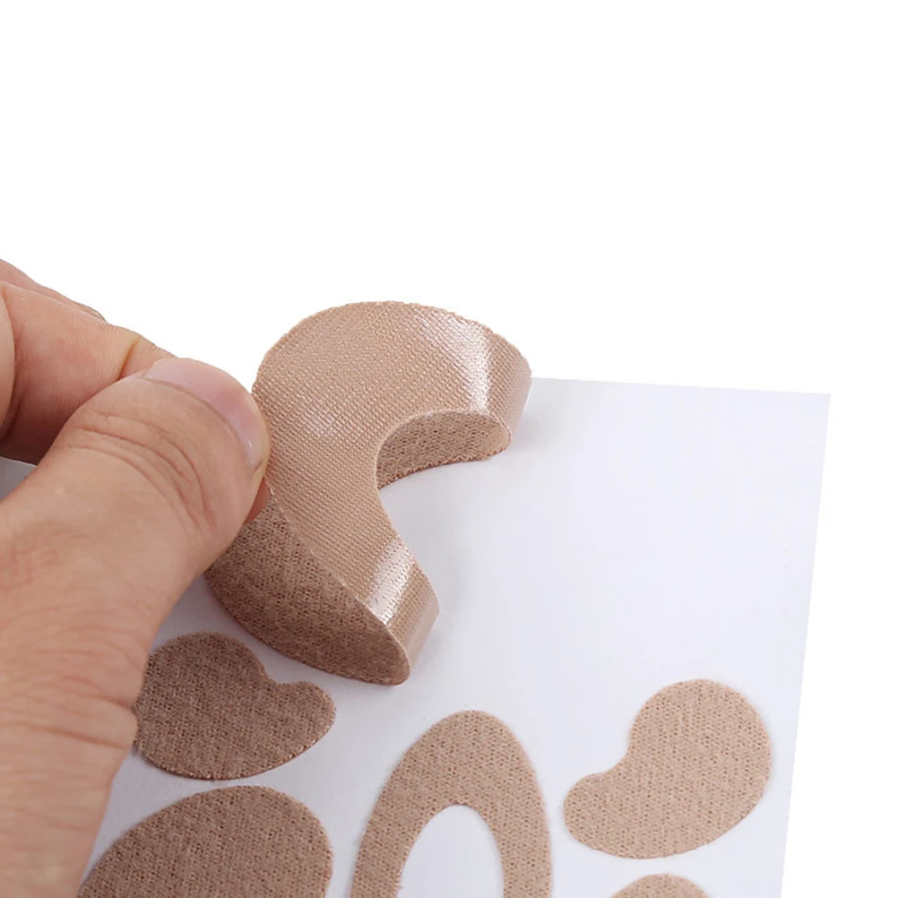 

5 Sheets Wool Like Cotton Foot Care Sticker Sweat Absorbent Feet Pads Cushion High Heel Insert Comfortable Walking