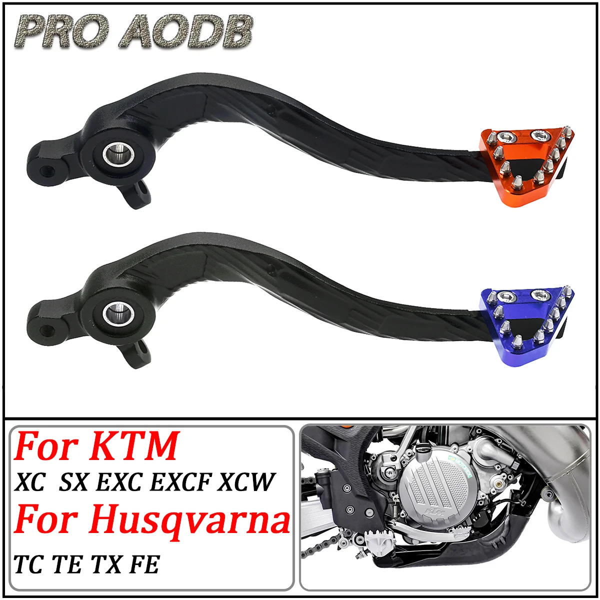 

For KTM SX XCW XC EXC EXCF For Husqvarna TC TE TX FE 125 250 300 350 500 Motocross Brake Pedal Foot brake lever Brake 2017-2023