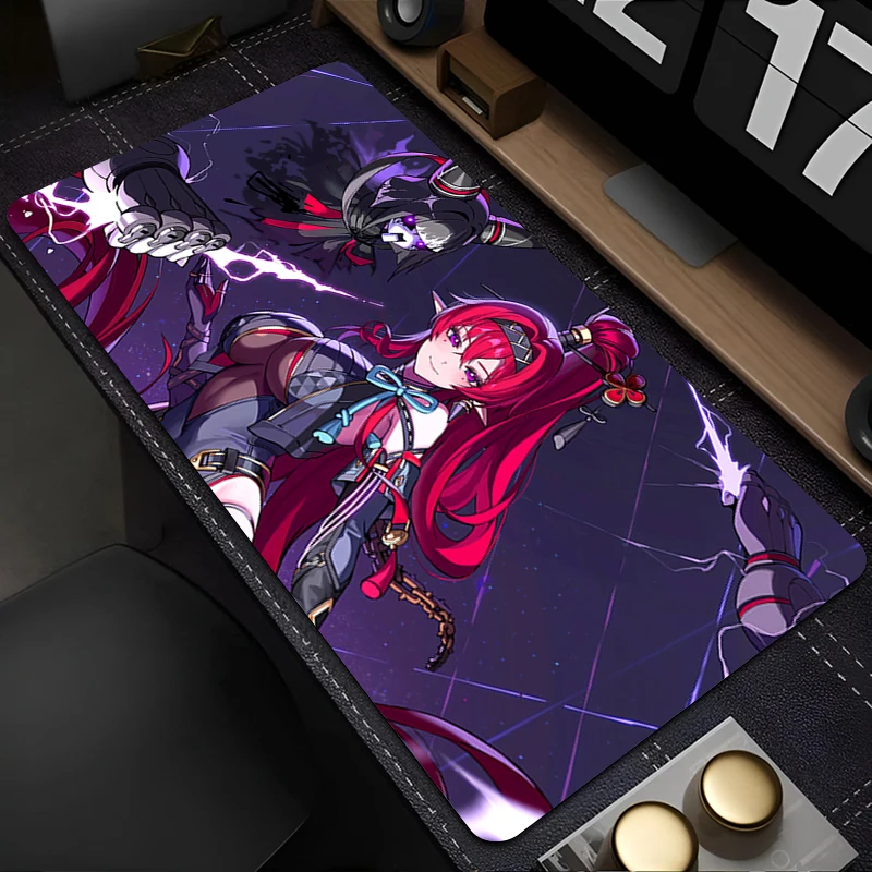 

Mousepad Laptop Office Cabinet Keyboard Pad PC Desk Mat Large HD Mouse Pad Non-slip Wuthering Waves Yinlin Rubber Extended Pad