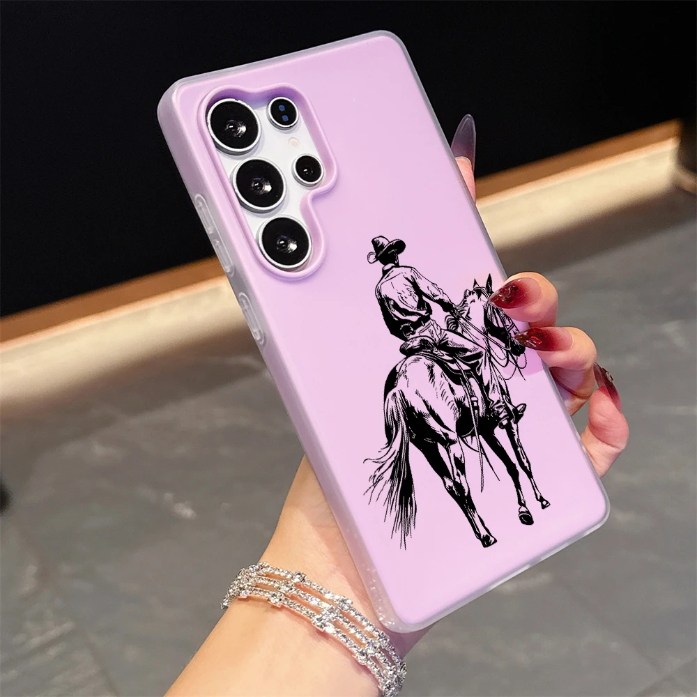für Samsung Galaxy A16 A15 A55 A35 A36 A56 S26 S25 S24 Ultra S23 S21 S22Plus Retro Western Cowboy TPU Handyhülle Silikonhülle – Detail 9