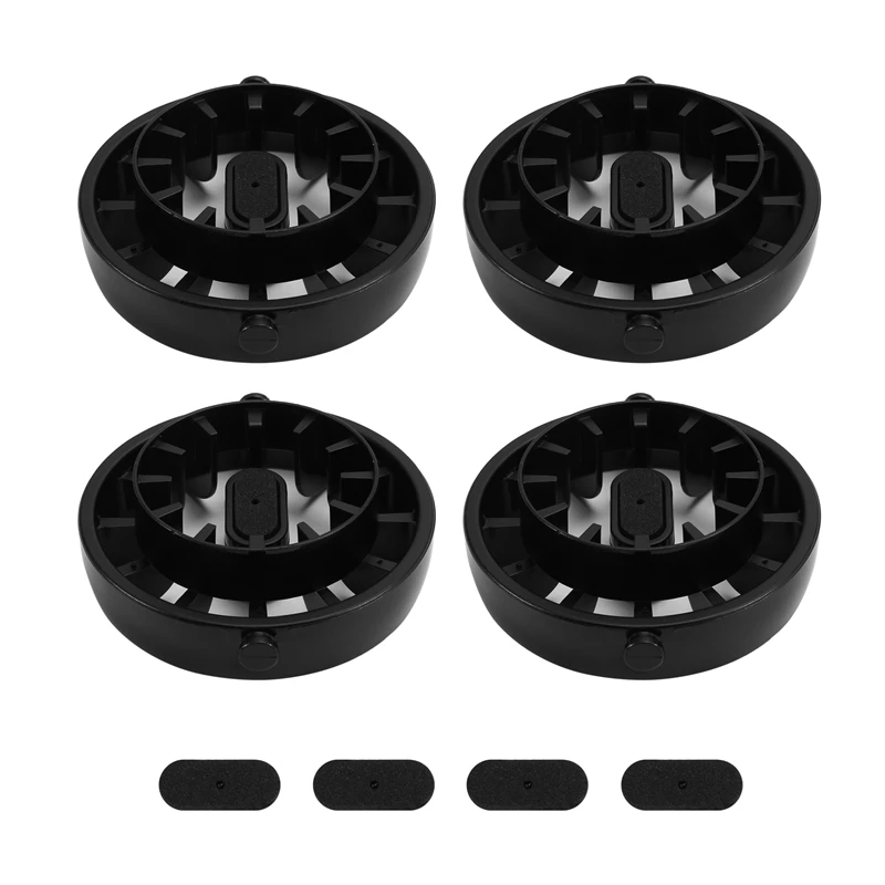 1Set/4Pcs Car Vortex Air Conditioner Air Outlet Modification Parts For Mercedes Smart 453 Fortwo Black