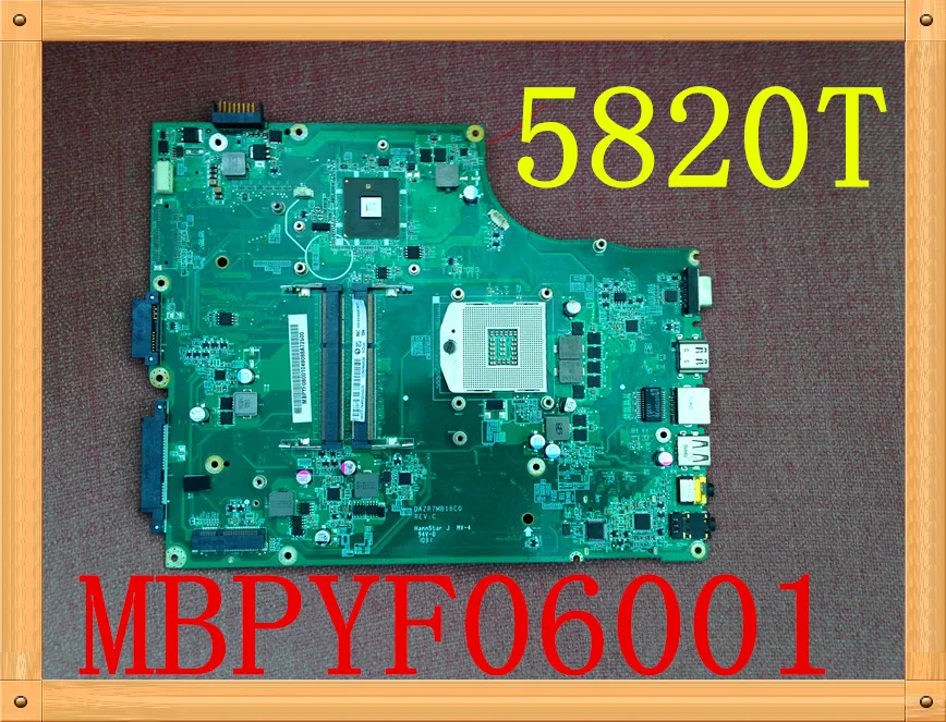 

Original FOR Acer Aspire 5820T 5820TZ Laptop Motherboard MBPYF06001 DAZR7MB16C0 100% TESED OK