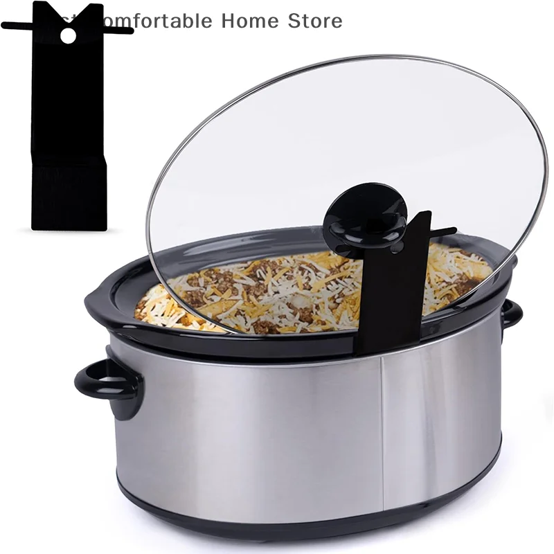 

Slow Cooker Lid Suppor Lid Rack Kitchen Cooking Pot Lid Organizer For Fixed On Edge Of The Slow Cooker For Kitchen Organization