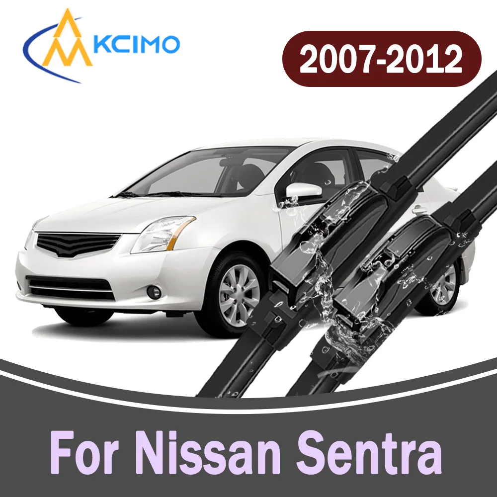 

All-Weather Front Windscreen Wiper Blades For Nissan Sentra B16 2007-2012 High Quality Car Windshield Replacement Parts 2Pcs