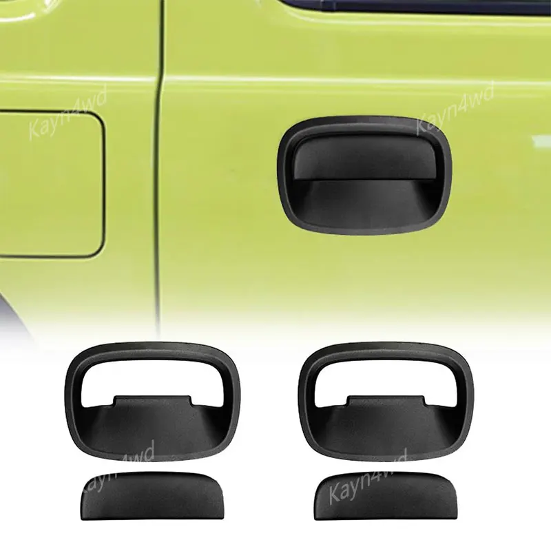 Off Road 4x4 Car Exterior Accessories Car Side And Rear Door Handle Cover For 2019+ SUZUKI Jimny JB64 JB74 Black Bison Editionst