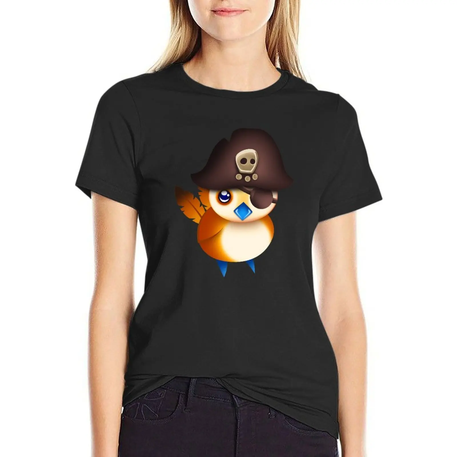 Pirate Pepe T-Shirt hippie clothes Short sleeve tee t-shirts for Women graphic tees funny