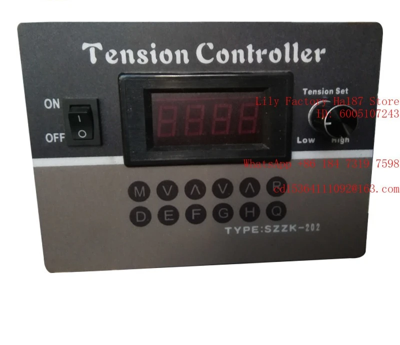Speed-regulating motor tension controller, magnetic powder tension controller, PLC tension controller 4a