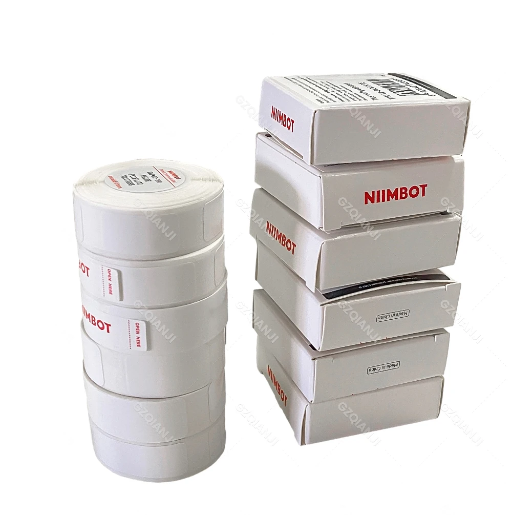 Niimbot D11 D110 White Paper Rolls Thermal Label Printer Waterproof Self Adhesive Tapes 15mmx30mm D101 Label Sticker 3/5/10Rolls