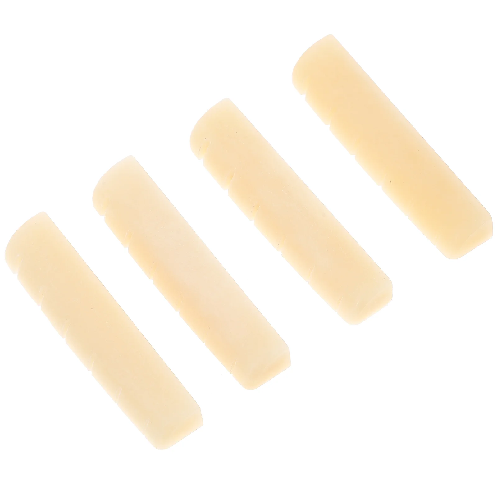 

4 Pcs Folk Guitar Cow Bone Upper Pillow Bridge Saddle Nut 43mm Parts Musical Instrument Accessories Accessory Guitars