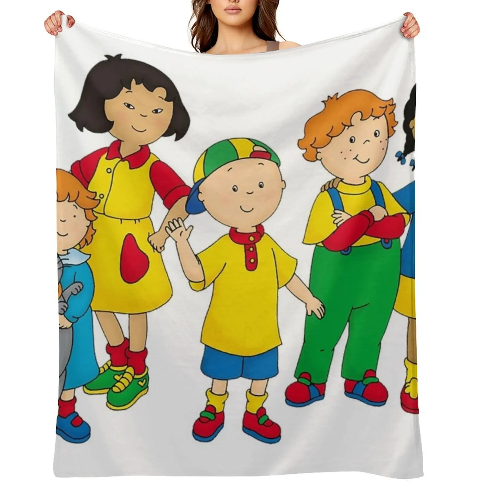 

caillou, caillou and dog Throw Blanket christmas decoration Hair Blankets For Bed funny gift Blankets