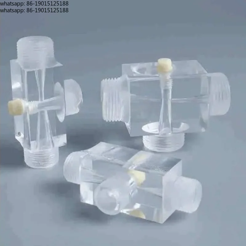 Transparent mixed plexiglass spray for chemical water treatment