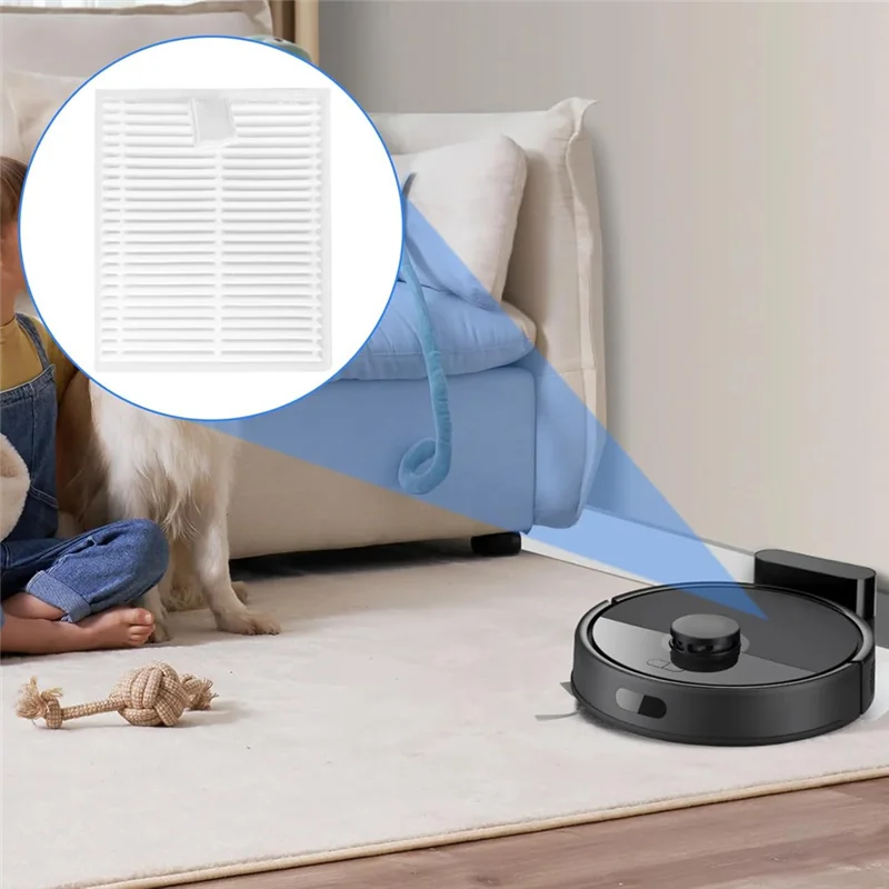WHYY-10 قطعة قطع غيار فلتر Hepa لـ Roborock Q7 M5 / Q7 M5 + /Q7 L5 ملحقات المكنسة الكهربائية فلتر قابل للغسل وإعادةusa