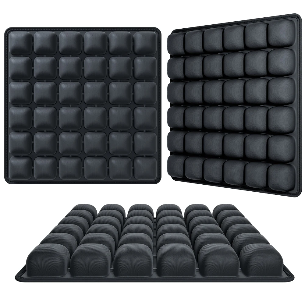 Aufblasbares Sitzkissen mit Aufbewahrungstasche, 3D-Luftsitzkissen, aufblasbares Stuhlkissen für Bürostuhl, Rollstuhl