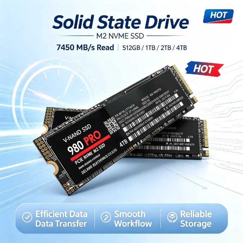 High Speed M2 NGFF NVME Internal SSD 500GB 1TB 2TB Original Solid State Hard Disk Drive for Gaming PC Desktop Notebook Laptop