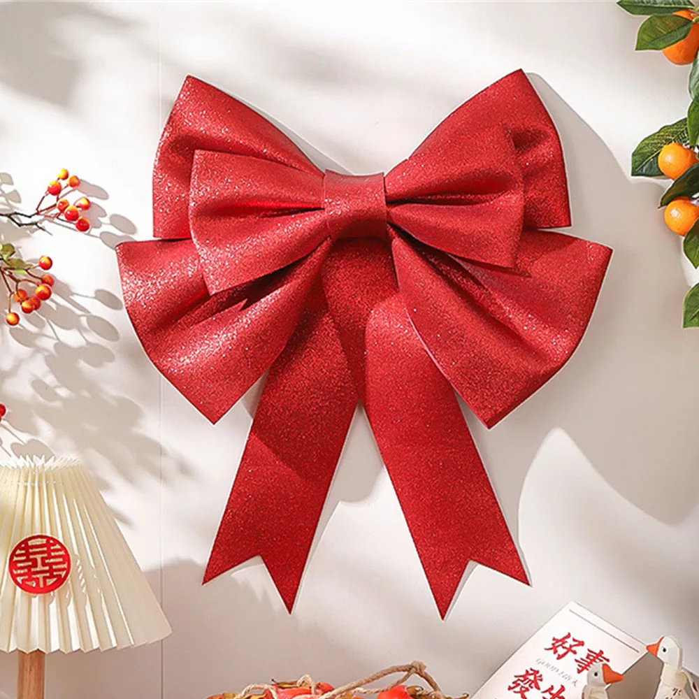 Big Bow Diy Material Eva Christmas Tree Wedding Party Spring Festival New Year Wall Outdoor Decoration for Home Front Door Decor