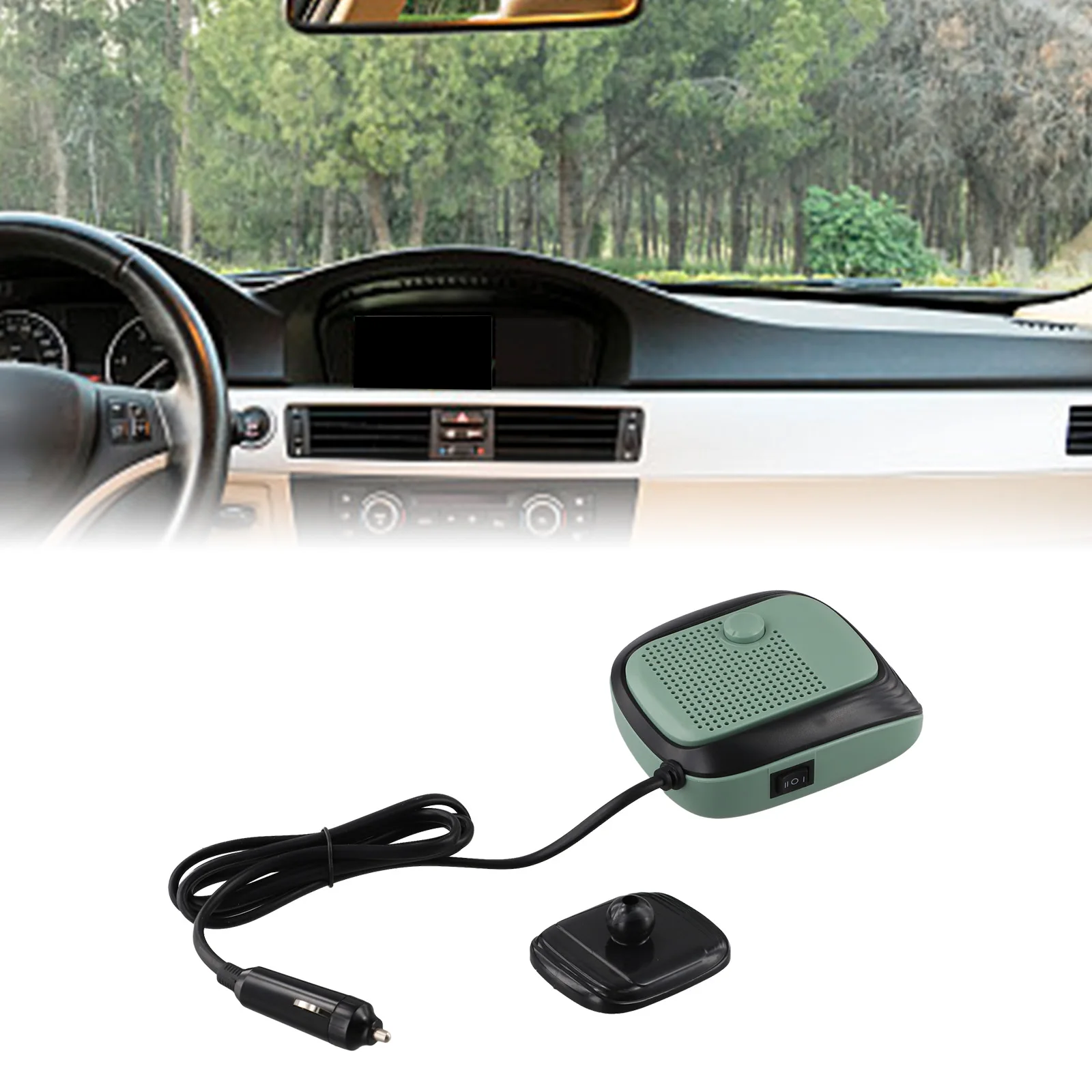 

Adjustable Airflow Car Heater Easy Installation Portable Car Heater User-friendly Design Vehicle Heater 2-in-1 Car Warmer