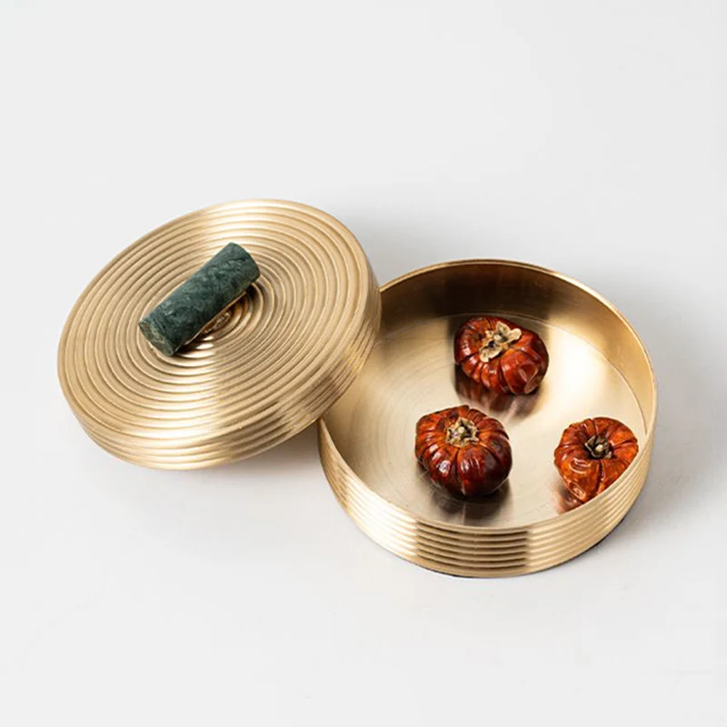 صندوق مجوهرات معدني أقراط مستديرة صناديق تخزين خاتم المرأة مجوهرات منظم صندوق عرض فاخر سطح المكتب زينة زخرفية #5