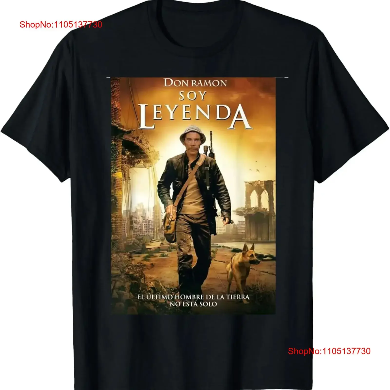 Camiseta de color Don Ramon Leyenda, Top lavado vintage para uso diario, moda versátil, gráfico ligeramente informal estirado