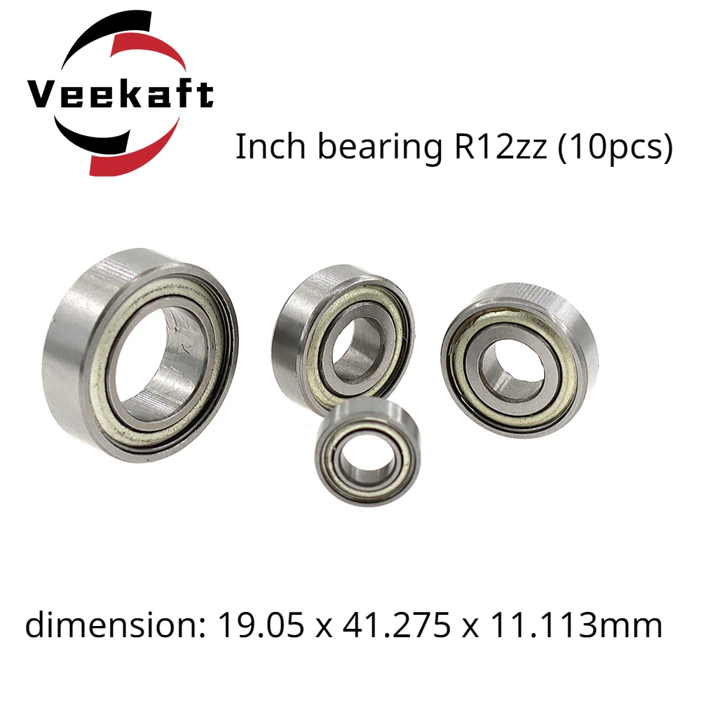 Veekaft Non-standard Inch Bearing R12zz10pcs 19.05x41.275x11.113mm CNC Specialized Bearing