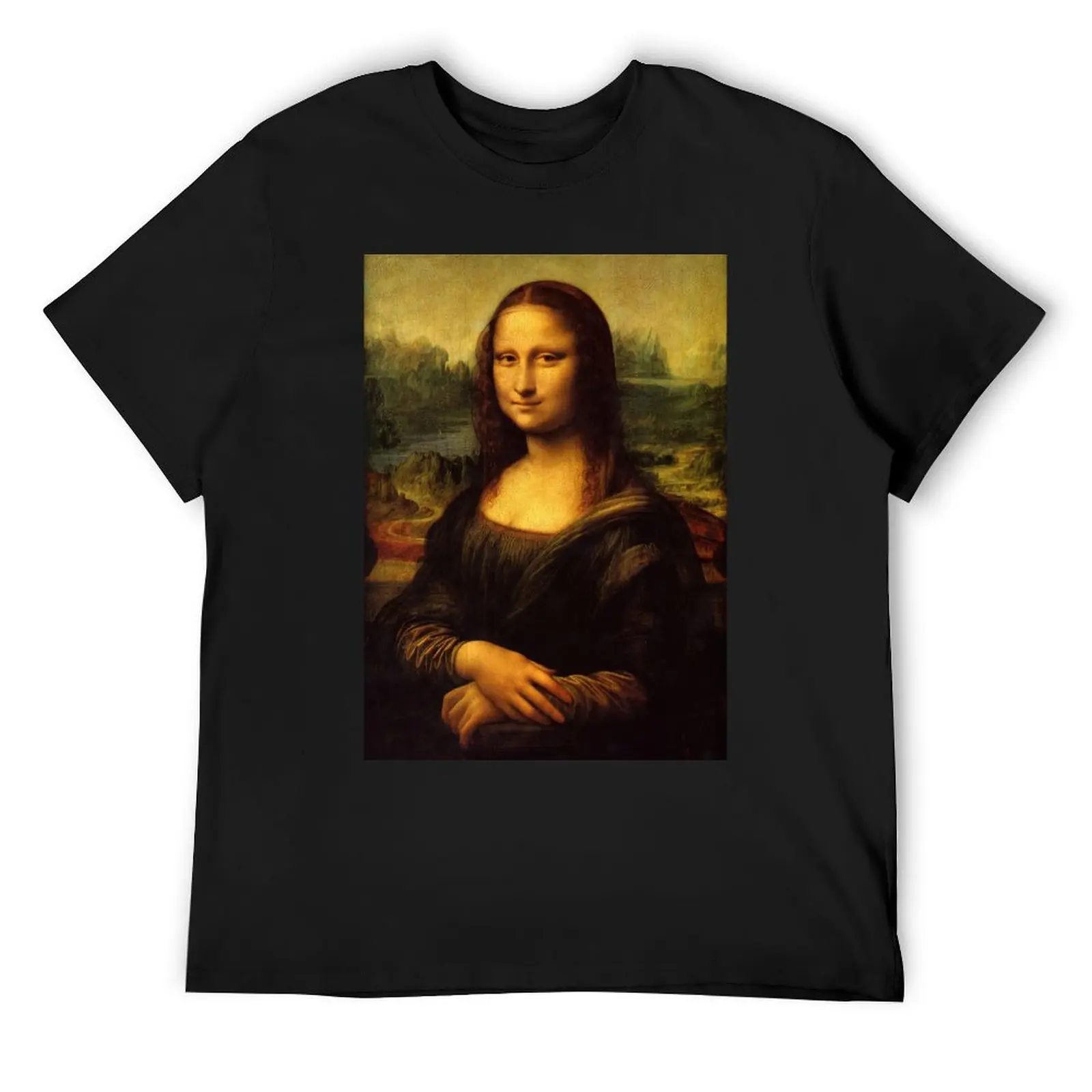 Mona Lisa Original T-Shirt summer top heavyweights custom shirt plain white t shirts men