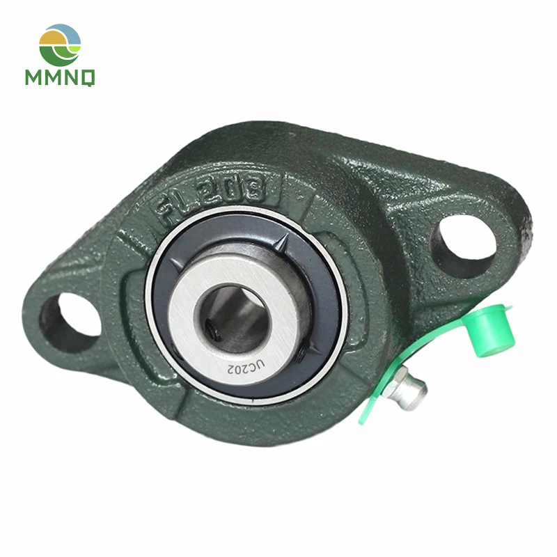 1PCS UCFL201-8 UCFL202-10 UCFL203 Diamond Flange Mounted Bearing Outer Spherical Insert Unit for Farm Agricultural Equipment