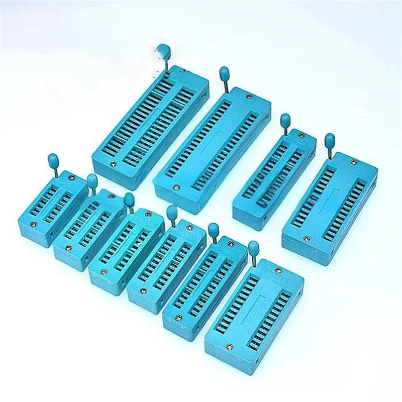 5 قطعة IC قفل المقبس IC قفل اختبار المقبس IC المقبس النحاس 14P/16P/18P/20P/24P/28P/40P