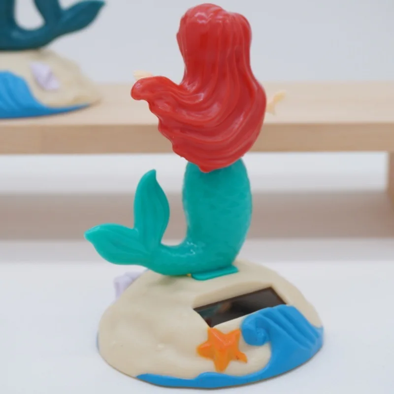 Neue Kreative Sommer Strand Meerjungfrau Solar Spielzeug Cartoon Nette Meerjungfrau Schwingen Tanzen Auto Dekoration Ornamente Kinder Solar Spielzeug