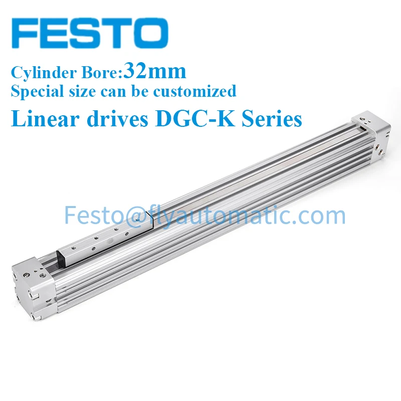 

FESTO DGC-K-32-100/500/1000-PPV-A Mechanically Rodless Linear Drives DGC-K Cylinder